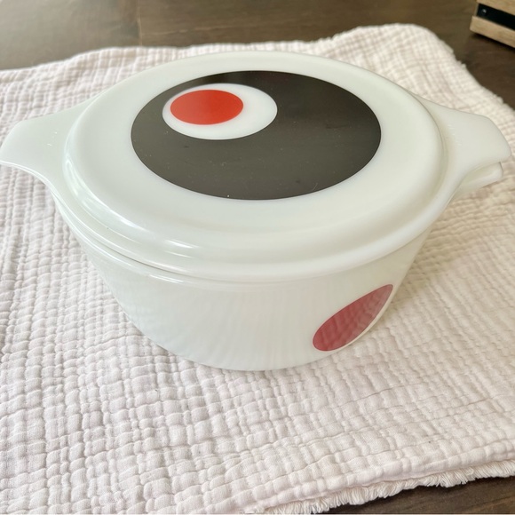 Pyrex | Kitchen | Pyrex Moon Deco Ovenware Baking Dish Lid Vintage Mid ...